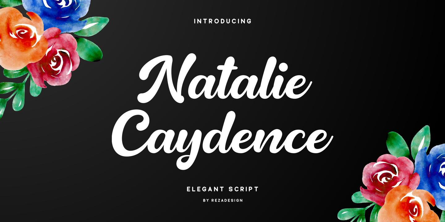 Example font Natalie Caydence #1
